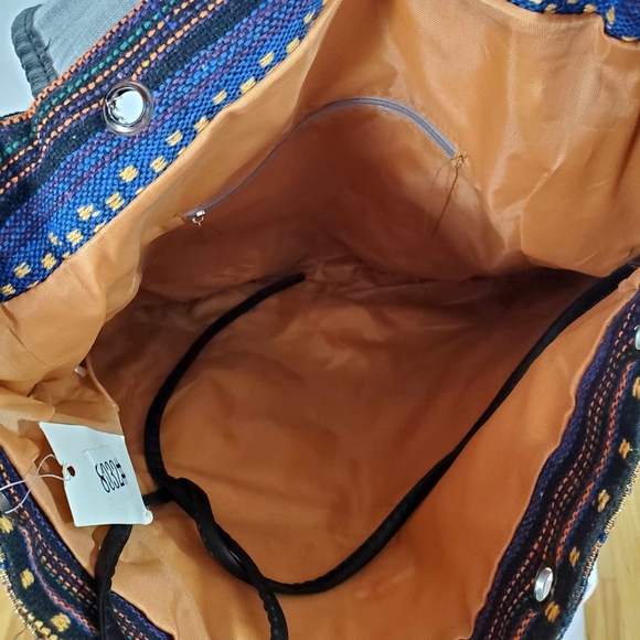 Vintage faux leather backpack - Picture 9 of 11